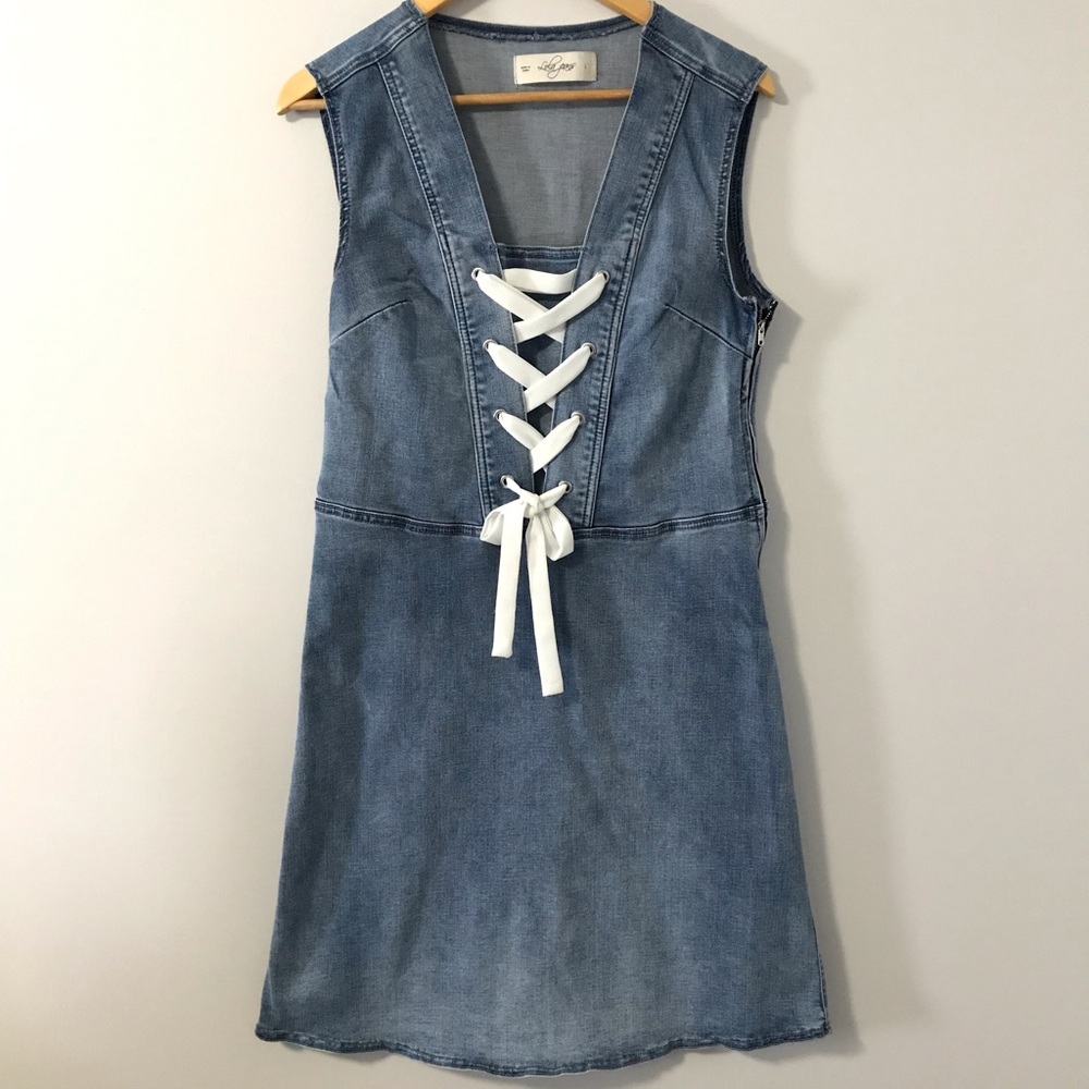 Lola Jeans, Brianna-Bay Denim Dress Size Large